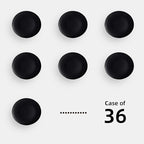 Stoneware Coupe Commercial Grade Dinnerware, Matte Black Plate 6.5", Case of 36