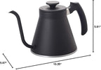 Hario V60 "Fit" Gooseneck Drip Kettle, 1200ml, Matte Black