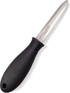 Rockland Guard Professional Oyster Shucking Knife Set - Includes 3.5" Stainless Steel Oyster Shucker with Non-Slip Handle & Bent Tip, Kitchen Cutting Gloves - Food-Grade, Dishwasher-Safe Seafood Tools Set - Medium