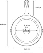 Lodge 8 Inch Cast Iron Pre-Seasoned Skillet – Signature Teardrop Handle - Use in the Oven, on the Stove, on the Grill, or Over a Campfire, Black