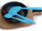 Silicone Spatulas Set, Rubber Spoon Spatula Heat Resistant Spoonula One Piece Design Seamless Spatula Non-Stick Scrapers Baking Mixing Tool (Blue Set)