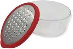 Handy Housewares Mini Grater with Container - Ideal for Grating Garlic, Cheese and Zesting Citrus - Random Color (1)