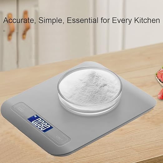 Digital Shipping Scale,Large Panel, Accurate Portable Postal Scale for Packages, Small Business,Kitchen, Food, Handmade, Liquids, and Boutique (White Battery(10kg/1g))