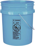 House Naturals 5 Gallon Premium HPDE Plastic Bucket - Made in USA Food Grade Storage Container, BPA Free All Purpose Pail (1, Light Blue)