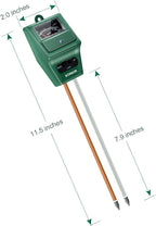 SONKIR Soil pH Meter, MS02 3-in-1 Soil Moisture/Light/pH Tester Gardening Tool Kits for Plant Care, Great for Garden, Lawn, Farm, Indoor & Outdoor Use (Green)