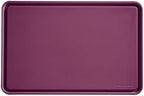 KitchenAid Classic Plastic Cutting Board with Perimeter Trench and Non Slip Edges, Dishwasher Safe, 12 x 18 inch, Beetroot