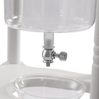 Cold Brew Drip Coffee Maker, 2500ml/84.54oz Ice Coffee Brewer Machine Dripper Pot Cold-Drip Coffee Tower with Glass Container Wood Stand for Home Office