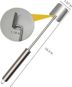 2025 NEW Long Handle Stainless Steel Corn Stripping Tool, Corn Cob Stripper,Corn Cutter, Corn Peeler,Easy Clean Corn Peeler Corn Cob Stripper Tool (2PC)