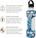 REUZBL Silicone Boot Sleeve Protector with Handle – Compatible with Hydro Flask 40oz, 32oz, 24oz, 21oz – Protective Bottle Bumper for Stainless Steel Water Bottles