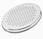 Stainless Steel Cheese Grater with Airtight Food Storage Container & Lid - Multi-Purpose Kitchen Tool for Grating Cheese, Vegetables, Ginger, and Citrus Fruits - Ideal for Home & Picnic Use