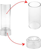 MILIVIXAY 2PCS Pillar Candle Mold -Height: 6.0inch,Diameter:2.0inch-30ft Long Wicks, 2pcs Wick Holders, a Mold Sealer and a Lead Wire Included as a Gift.