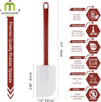 Flexible Rubber Spatulas, Silicone Spatula Set, Soft Rubber Spatula Scraper 9.5 Inches, Commercial Spatula, Silicone Scraper Spatula,Spatulas Set Resistant to 500℉ (2 Scrapers 9.5")