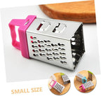 PRETYZOOM 12pcs Mini Cheese Grater Box Stainless Steel Handheld Fruit Vegetable Slicer Easy to Use and Clean Multi-functional Kitchen Tool
