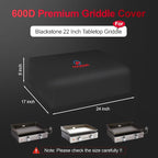 Comnova Griddle Cover for Blackstone 22" Tabletop Griddle - Heavy Duty, Waterproof