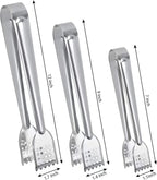 8 Pack 7 Inch Serving Tongs, Kitchen Tongs, Buffet Tongs, Stainless Steel Food Tong Serving Tong