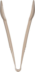 Carlisle FoodService Products 460906 Carly Salad Tong, 9" Salad Tong, Beige, 12 Pack