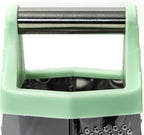 Beille 6 Side Stainless Steel Grater Top Handle Zester Slicer 7.75 Inch, Mint Green