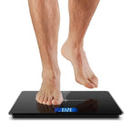 NUTRI FIT Extra-Wide/Ultra-Thick Digital Body Weight Bathroom Scale with 3 Inch Large Easy Read Backlit LCD Display Max Capacity 400lb Step-on Technology, Black