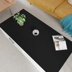 Table Protector Mat - 26x54 Inch Waterproof Easy to Clean Can Conceal Flaws Protector The Table Top from Scratches Used for Coffee Table (Black+Black 26x54)