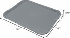 Carlisle FoodService Products Cafe Fast Food Cafeteria Tray with Patterned Surface for Cafeterias, Fast Food, And Dining Room, Plastic, 17.87 X 14 X 0.98 Inches, Red, (Pack of 12)