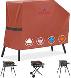 Comnova Griddle Cover for Blackstone 22 Inch 17 Inch Griddle with Hood and Stand - 600D Flat Top Grill Cover for Blackstone 22" 17" Griddle on Stand and 22" Adventure Ready, Waterproof & Heavy Duty