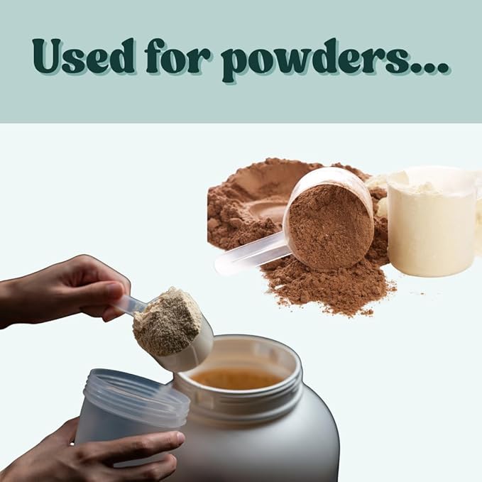 50 mL (50 CC | 1.69 Oz.) Long Handle Scoop for Measuring Coffee, Pet Food, Grains, Protein, Spices and Other Dry Goods (Pack of 100)