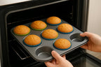 Silicone Baking Set with Silicone Baking Mat (12” x 16”) and 10 Standard Cupcake Liners (2.7” Reusable Muffin Cups) – Nonstick Pastry Mat for Rolling Dough, Oven Safe, BPA Free, Easy to Clean