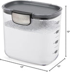 Progressive International ProKeeper+ Clear Plastic Airtight Food Baker's Kitchen Storage Organization Container Canister Set with Magnetic Accessories, 2- Piece Set (Powdered & Brown Sugar 1.4-Quart)