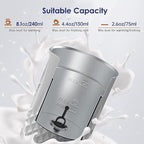 Milk Frother, Elec3 4 in 1 Electric Milk Frother Steamer, Automatic Warm and Cold Foam Maker and Milk Warmer for Latte,Cappuccino,Macchiato,Chocolate