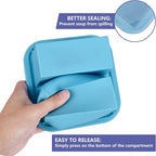 1 Cup Silicone Freezer Molds Silicone Freezer Tray with Lid 4 Pack Soup Freezer Containers Make 8 Soups, Broths, Stews, Sauces, Curries