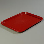 Carlisle FoodService Products CT121661 Cafe Standard Plastic Cafeteria/Fast Food Tray, NSF Certified, BPA Free, 16" Length x 12" Width, Burgundy (Pack of 24)