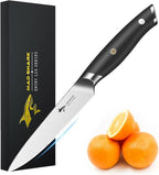 MAD SHARK 5 inch Paring Knife, Small Kitchen Knives Ergonomic Handle, Ultra Sharp Fruit Knife for Fruits,Vegetables, Forged Synergy by German Stainless Steel