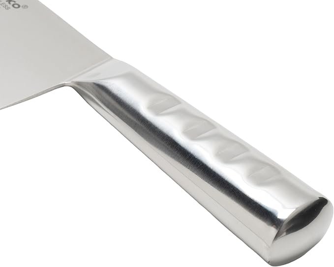 Winco KC-501 Chinese Cleaver with Steel Handle and 8-Inch by 2.25-Inch Blade