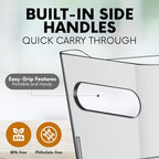Clear Plastic Storage Bins, Perfect for Kitchen Organization or Pantry Organization and Storage, X-Large Fridge Organizer Plastic Bins, Pantry Organization and Storage Bins, Cabinet Organizers