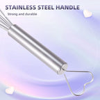 30Pcs Heart Shaped Egg Beater Stainless Steel Mini Manual Eggs Whisk Bulk with Individual Package, Wedding Bridal Engagement Party Return Gift Baby Shower Favors Souvenirs for Guests