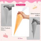 24 Inch Extra Large Piping Bags Disposable, 120Pcs Thickened Icing Piping Bags, Food Grade Cake Decorating Bag for Dessert, Pastry, Cookies, Cupcake Decorating