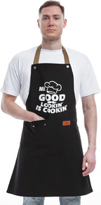 REHAVE Gifts for Dad from Daughter Son, Father's Day Gifts - Birthday, Thanksgiving Gift for Dad, Manly Gift for Friends - Funny Birthday Presents for Him, Brother, Funny Cooking Apron with Pockets