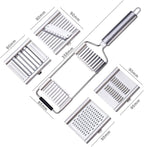 Handheld Food Grater,Professional Zester Slicing Set with 4 Interchangeable Blades for Lime,Cheese,Garlic,Ginger,Chocolate,Vegetable,Fruits