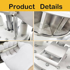 Manual Dough Divider 24pcs, Commercial Dough Dividing Cutting Machine, Stainless Steel Dough Cutter for Bakery, Pizzeria