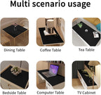 Table Protector Pad for Dining Room Table - Can Be Used On Both Sides Waterproof and Easy to Clean Good Flatness Used for Dining Table(Black+Black 46x96)