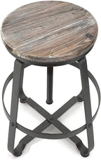 Modern Home Turner Retro Adjustable Contemporary Steel/Wood Barstool