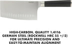 Babish 6.5-Inch Forged Cleaver Knife – High-Carbon 1.4116 German Steel Full Tang Kitchen Knife for Heavy-Duty Chopping and Slicing
