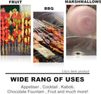 HOPELF 8" Natural Bamboo Skewers for BBQ，Appetiser，Fruit，Cocktail，Kabob，Chocolate Fountain，Grilling，Barbecue，Kitchen，Crafting and Party. Φ=4mm, More Size Choices 6"/10"/12"/14"/16"/30"(100 PCS)