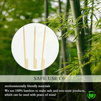 200 Pcs 6 Inch Bamboo Wood Paddle Picks Skewers, Toothpicks for Appetizers for Cocktail, Drinks, Appetizers，Fruit, Sausage, Barbeque Snacks, Sandwich, Natural Wooden Paddle Skewer Mini Food S