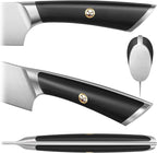 Cangshan ELBERT Series German Steel Forged 4-Piece HUA Knife Block Set, Acacia (Black)