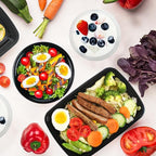 50 PACK, 24 oz. Meal Prep Containers, Extra Large & Thick Food Storage Containers with Lids - BPA Free Stackable Microwavable & Dishwasher Safe, Travel, To Go, Bento Box (50, Rectangle - 28 oz.)