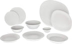Carlisle FoodService Products Ridge Reusable Plastic Bowl for Home and Restaurant, Melamine, 52 Ounces, Cement, (Pack of 12)
