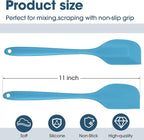 Irenare 30 Pcs Silicone Spatulas 11 Inch Large Rubber Spatulas Heat Resistant Non Stick Flexible Scrapers Baking Mixing Tool Cookware Dishwasher Safe, 6 Colors