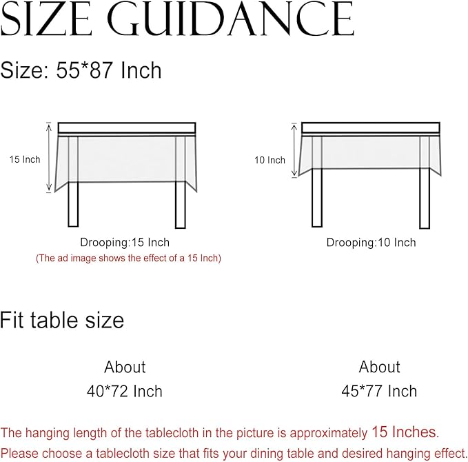 ISAENNE Designer Off White Linen Rectangular Tablecloth,Floral Elegant Table Cloth,Stain Resistant Vintage Decor Tablecloths for Dining Thanksgiving Kitchen Christmas,55"*87"-Serenity G