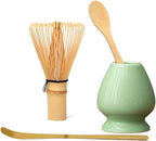 Matcha Whisk Holder Matcha Chasen Whisk Stand Ceramic Holder fit for Traditional Japanese Tea Ceremony Starter (Fruit Green)
